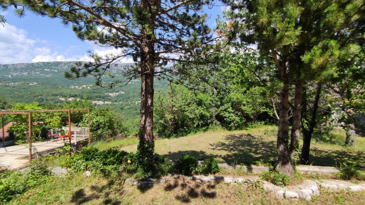 Amazing Sea-Mountain Valley View House With 3 Terraces And Huge Chill Gardens, 5Min From The Sea! Bribir  Kültér fotó