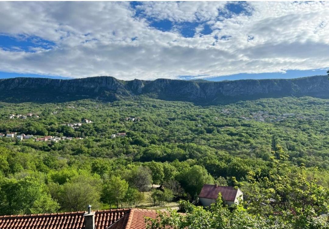 Amazing Sea-Mountain Valley View House With 3 Terraces And Huge Chill Gardens, 5Min From The Sea! Bribir  Kültér fotó