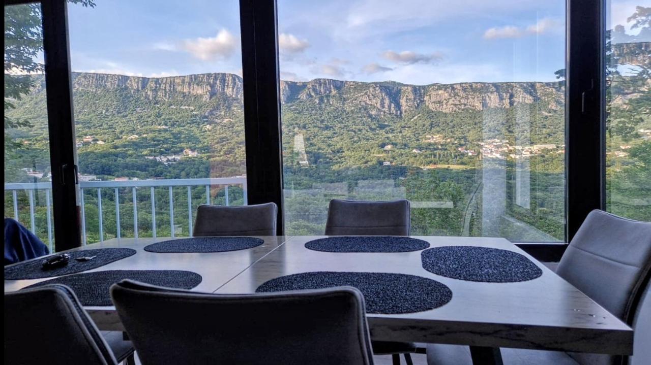 Amazing Sea-Mountain Valley View House With 3 Terraces And Huge Chill Gardens, 5Min From The Sea! Bribir  Kültér fotó