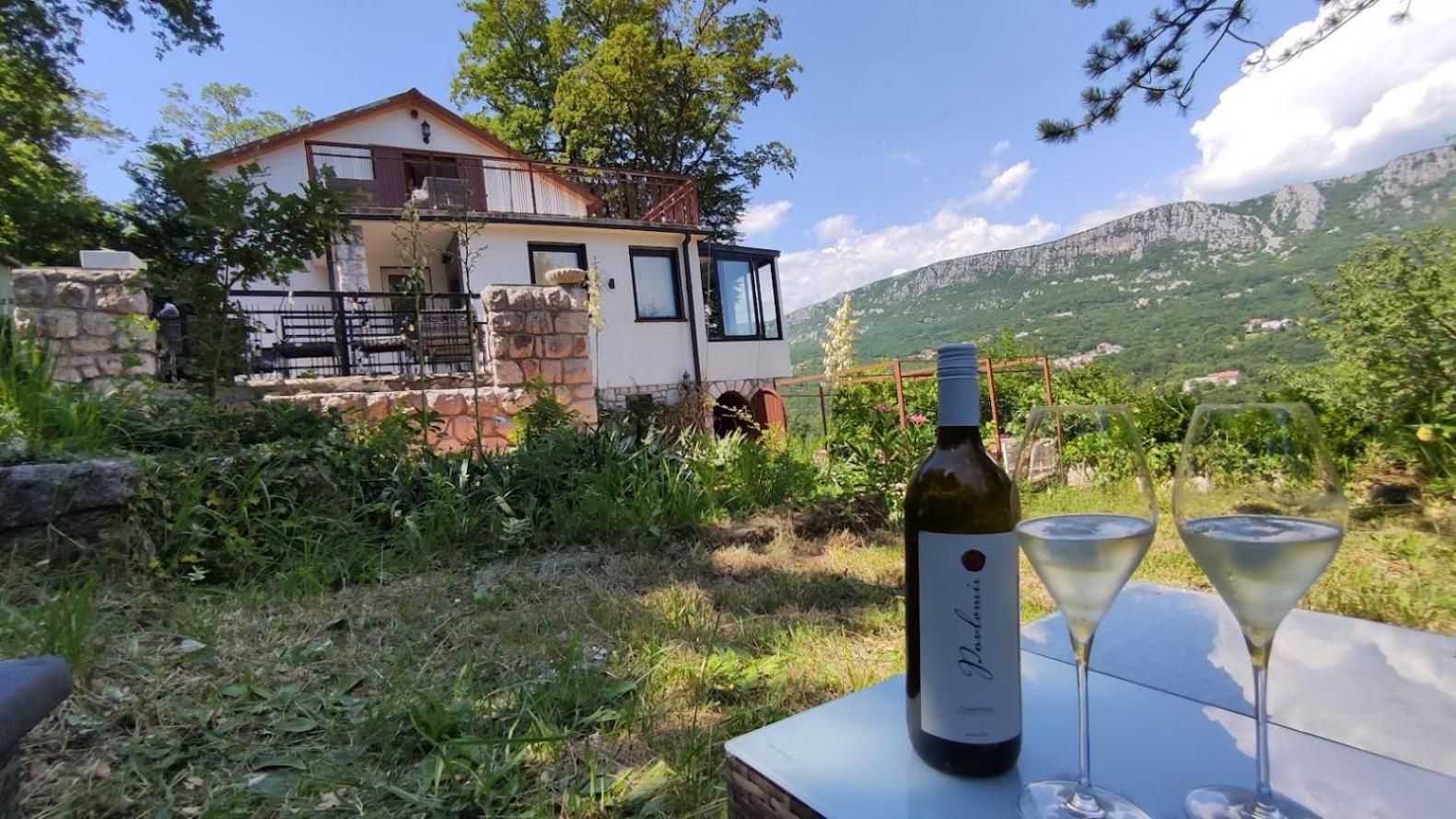 Amazing Sea-Mountain Valley View House With 3 Terraces And Huge Chill Gardens, 5Min From The Sea! Bribir  Kültér fotó
